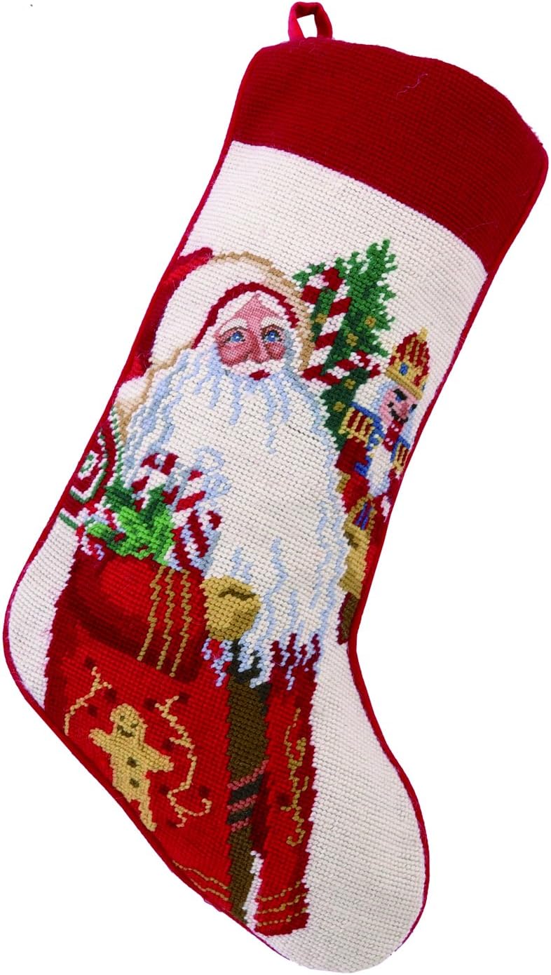 Peking Handicraft 31LH51MC Lolly Jolly Christmas Needlepoint Stocking