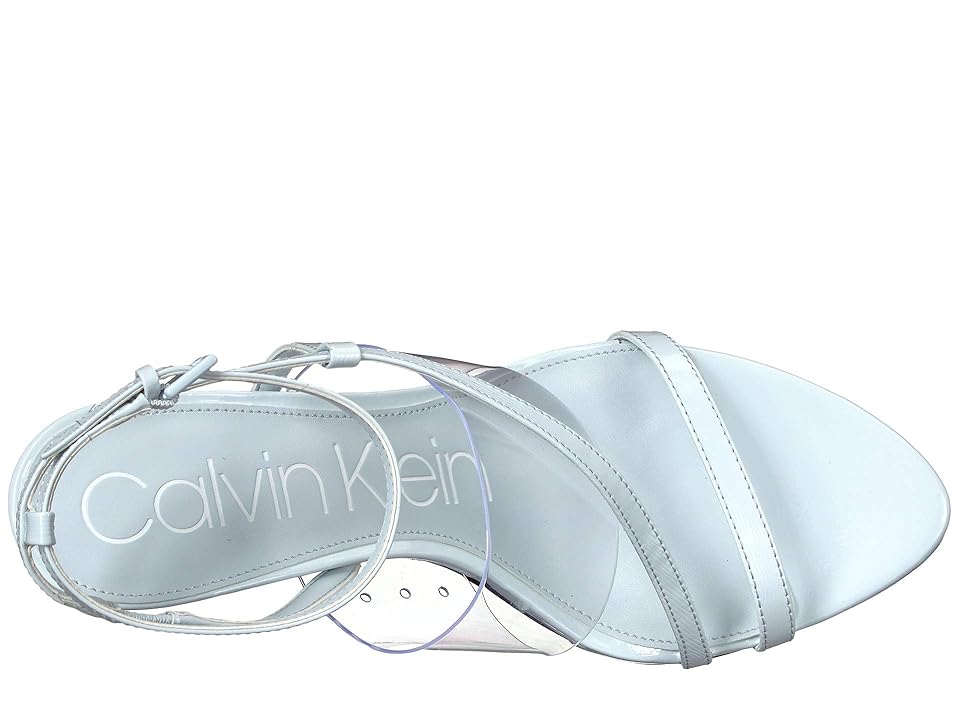 

Calvin Klein Giorgio (Pastel Blue Liquid Patent/Clear Lucite) Women's Shoes