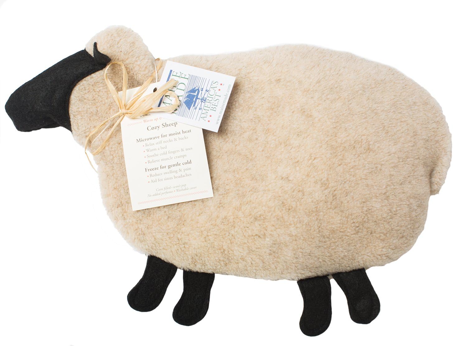 Maine Warmers Cozy Sheep Corn Filled Heating Pad - Heat or Freeze!