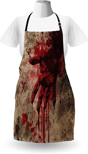 Vista 69 de Ambesonne Delantales multicolor Rubí pálido.