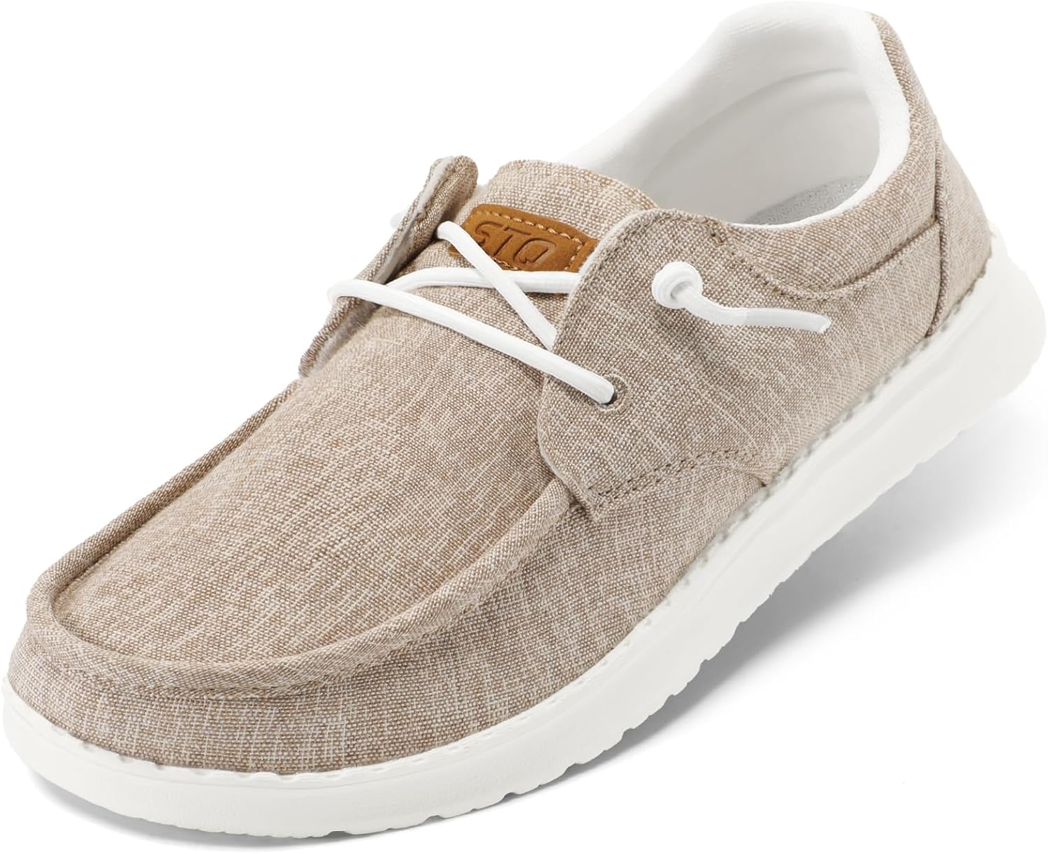 STQ Women's Lace up Loafers | Orthopedic Comfort Boat Shoes with Arch Support for Plantar Fasciitis Relief Slip on Casual Business Lightweight Breathable