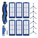 Replacement Part for Eufy RoboVac 11S Max, RoboVac 15C Max, RoboVac 30C Max RoboVac G30 Edge G10 Hybrid Robot Vacuum Cleaner Accessories Kit, Including 1 Main brush, 6 Side brushes, 6 Filters