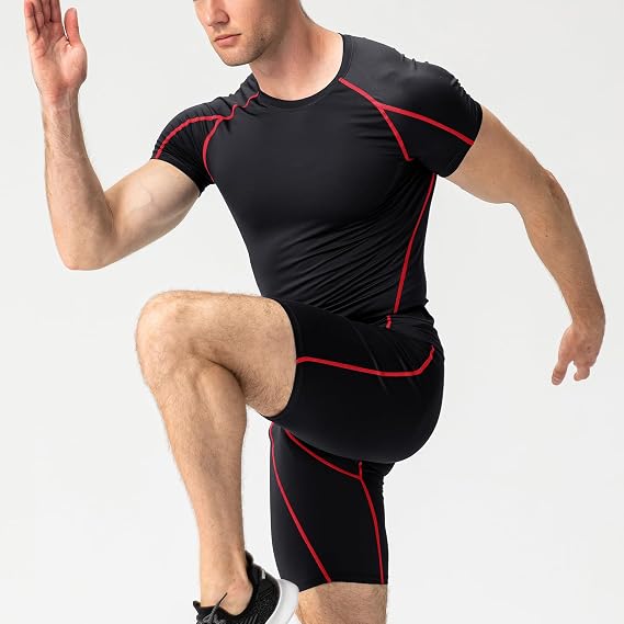 Compression Shirt Men Short Sleeve Running Tops