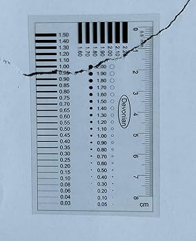 k.y.c.　24cm 5-Pack High-Precision Transparent Crack Width Gauge, Scratch
