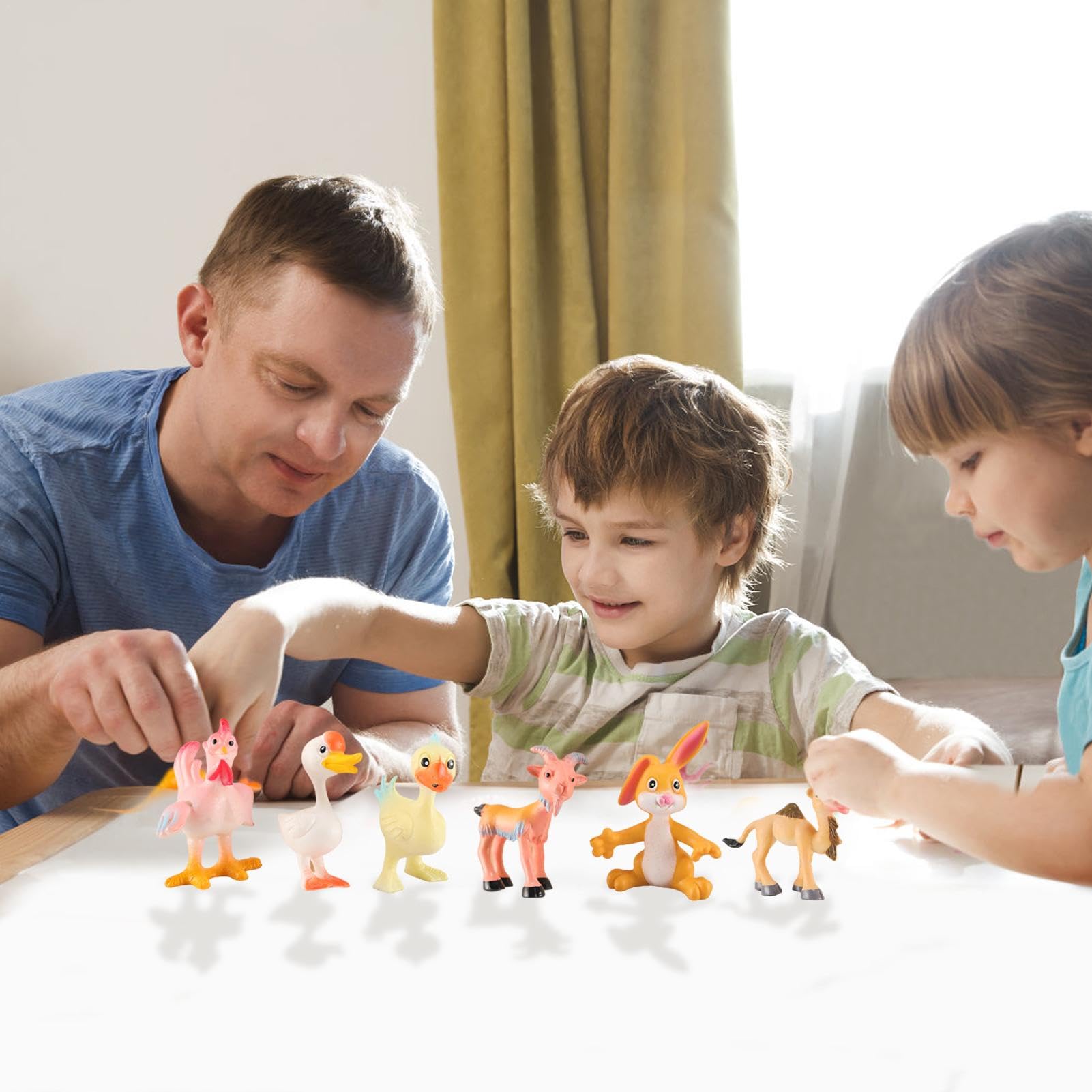 Amazon.co.jp: Huvqianu 農場の動物のおもちゃ リアルな動物の