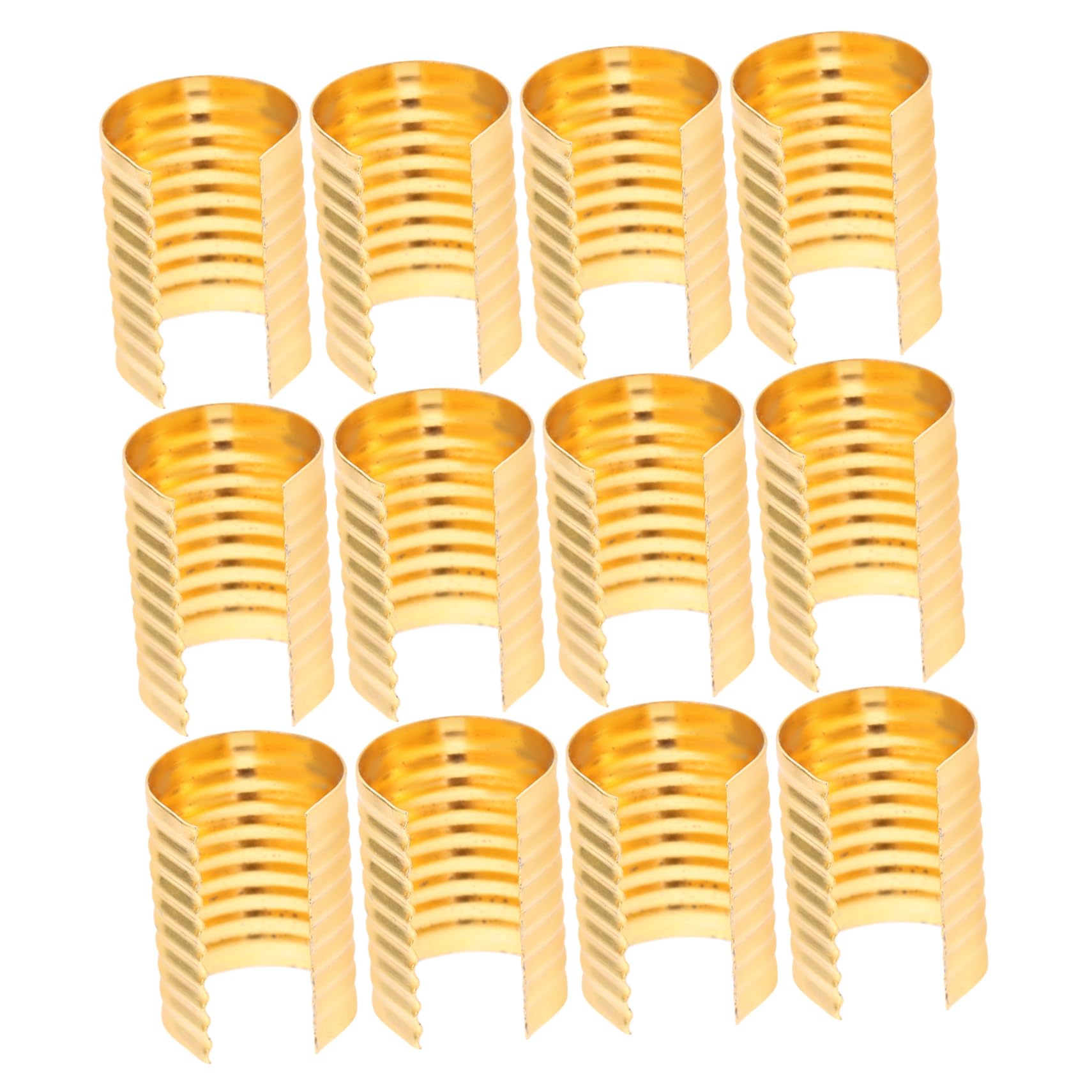 HOODANCOS Fashionable Tassel Clip 100pcs Opening Crimps for Jewelry Making Leather Rope Fastener