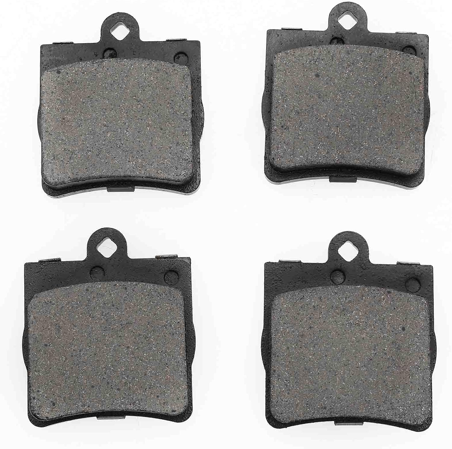 A-Premium 10.94 inch (278mm) Rear Solid Disc Brake Rotors + Ceramic Pads kit Compatible with Select Mercedes-Benz Models - C230 99-05, C240 01-05, C280 98-00, SLK230 98-04, SLK280 07-08, 6-PC Set
