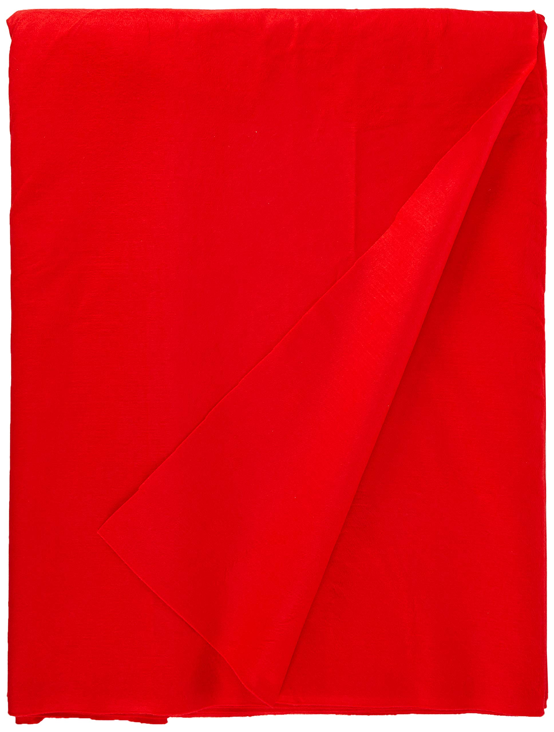 Dalston Mill Fabrics Fabric, Acrylic, New Red, 8m