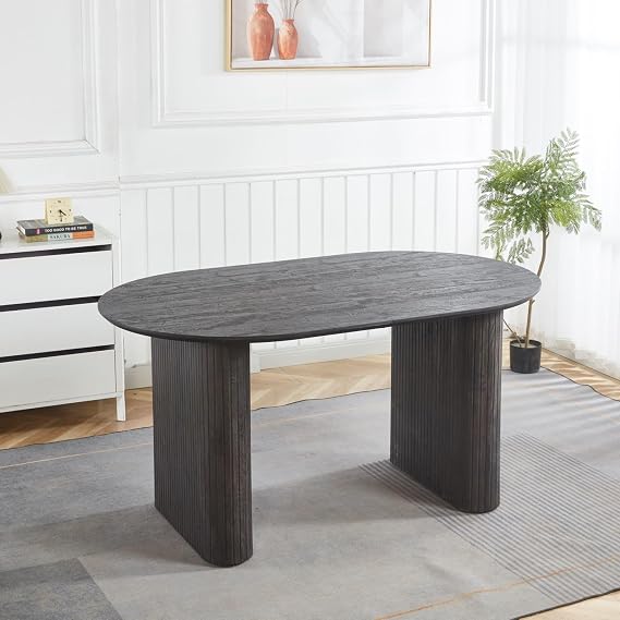 Expandable Dining Table,Wood Extendable Dining Room Kitchen Dinner Table, Long Dining Table for Kitchen