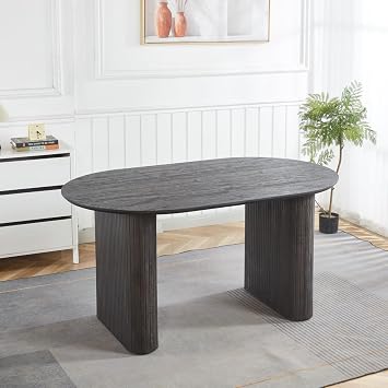 Expandable Dining Table,Wood Extendable Dining Room Kitchen Dinner Table, Long Dining Table for Kitchen
