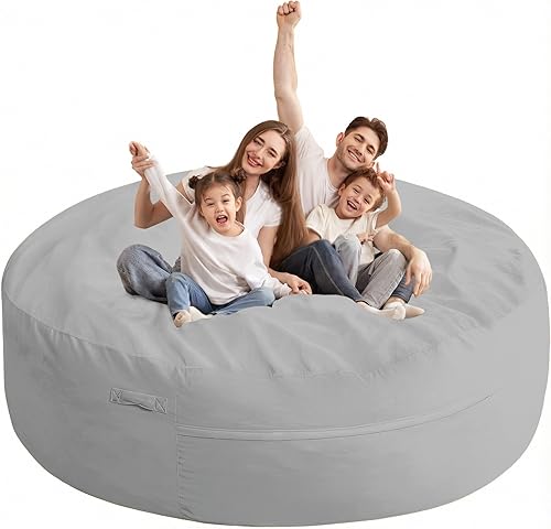 Miniatura 43 de HABUTWAY Silla Puf de 3 Pies de Terciopelo Lujoso de Piel Ultra Suave con Espuma Viscoelástica de Alto Rebote, Sillas Puf para Adultos, Sofá