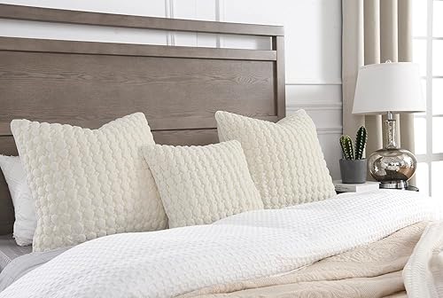 Miniatura 6 de Juego de 2 fundas de almohada bohemias de 18 x 18 pulgadas, fundas de almohada decorativas de estilo rural de terciopelo, fundas de cojín cuadradas