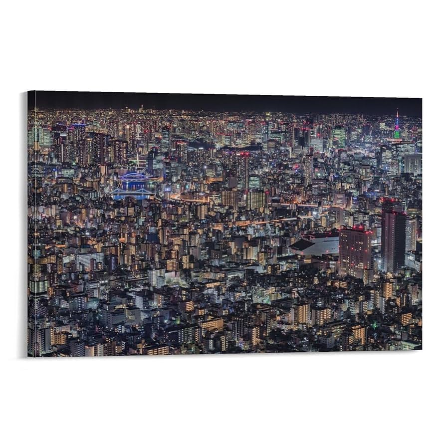 インテリア 東京 夜景 アートパネル Amazon.co.jp: 絵画 東京夜景インテリア 絵画 魅力的な都市景観
