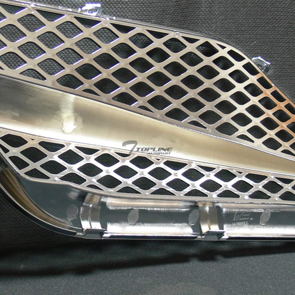 7422438671639 Compatible With 2010-2011 Toyota Camry Chrome Mesh Front Bumper Grill Grille