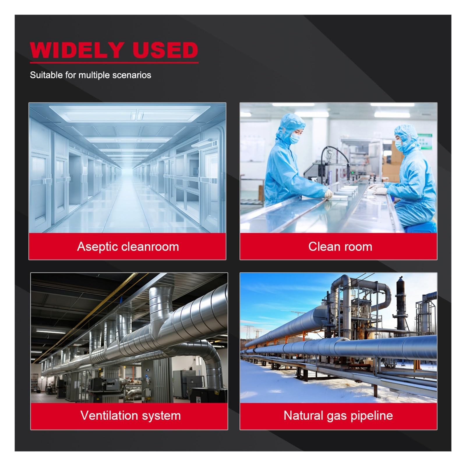 HT636 Manómetro digital de presión diferencial pantalla LCD servicio HVAC | Mide presión diferencial de aire para conductos HVAC, filtros, ventilación y diagnóstico