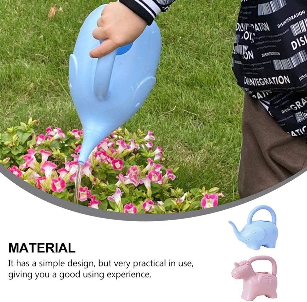 Watering Can Elephant Plastic Unicorn Watering Can Plant Spray Bottle Flower Lawn Plant Irrigation Pot Kettle Tool for Garden Indoor Outdoor 2pcs