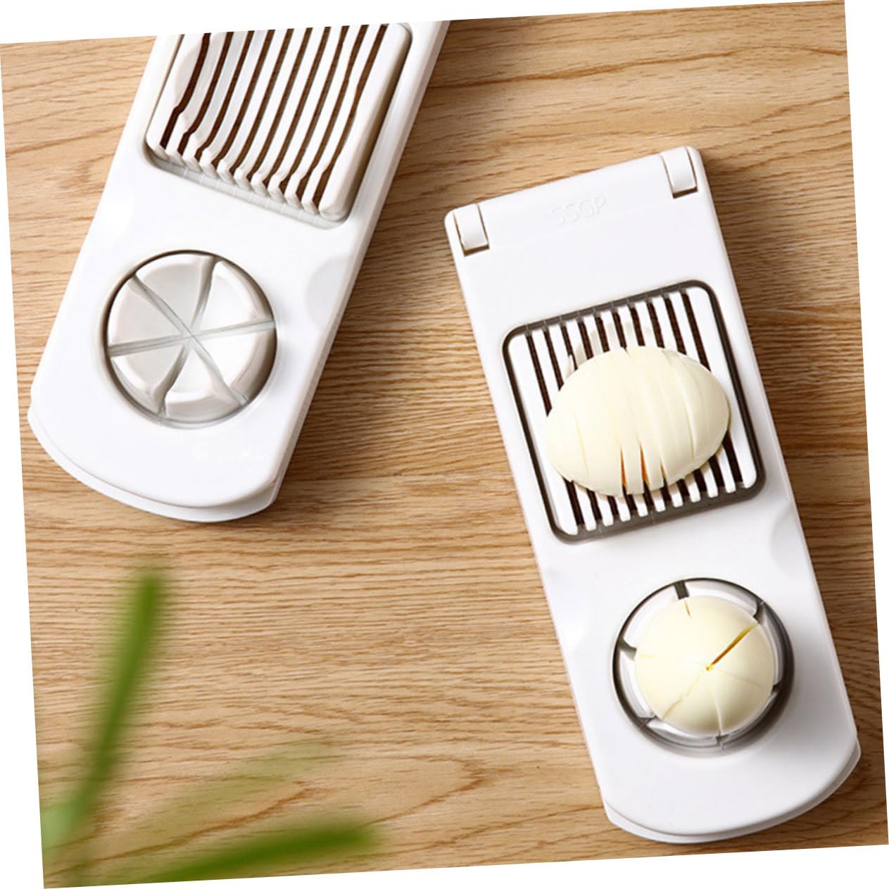 VINTORKY Egg Slicer Stainless Steel Egg Opener Tool Egg Separator Multi-function Egg Cutter Dishwasher Safe Kitchen Tool