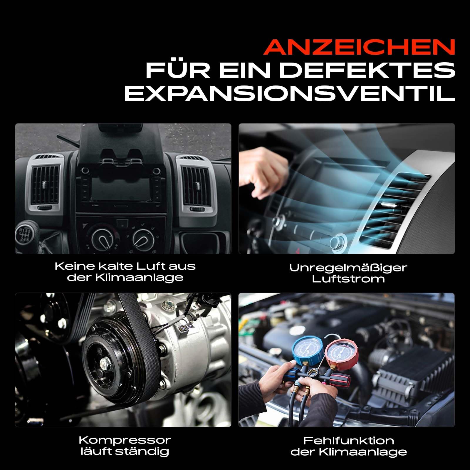 Frankberg Expansionsventil Klimaanlage Kompatibel mit 3er E46 316 318 320 323 325 328 330 1999-2007 M.i.n.i Cooper R55 R60 R61 2004-2016 Replace# 64119135745