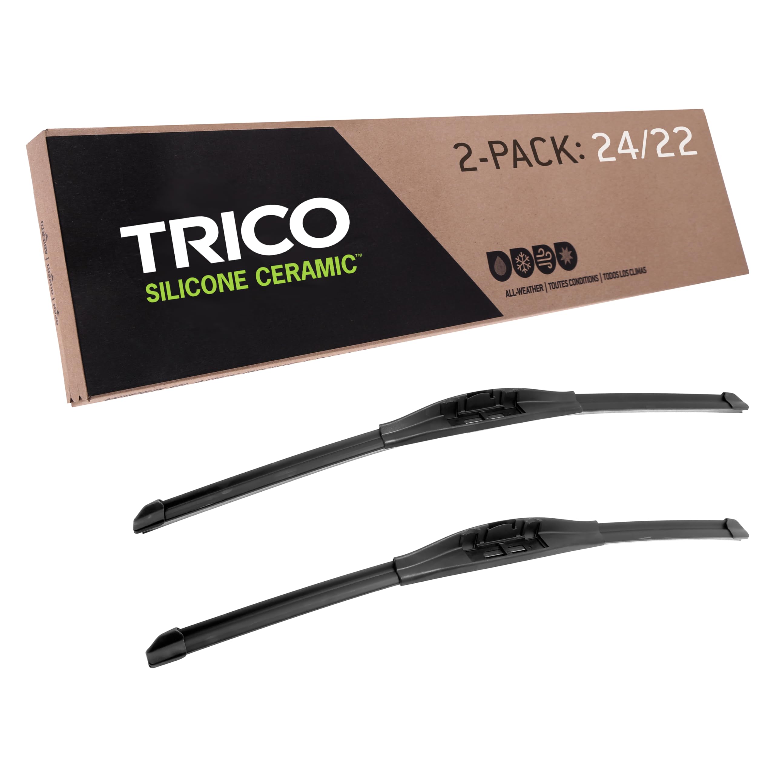 TRICO Silicone Ceramic Automotive Replacement Windshield Wiper Blade, Ceramic