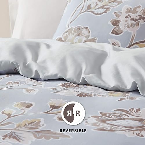 Miniatura 11 de Funda de edredón reversible de 100 % algodón, con diseño inteligente  Funda de edredón transpirable, moderna, para todas las estaciones (no incluye