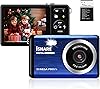 Digital Camera for Photography with FHD 1080P 18X Digital Zoom, 30MP Kids Rechargeable Point and Shoot Cameras,Built-in Microphone,Small Camera for KidsAdultElderlyBeginnersBlue