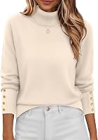 Zeagoo Turtle Neck Sweaters for Women Long Sleeve Casual Basic Work Outfits