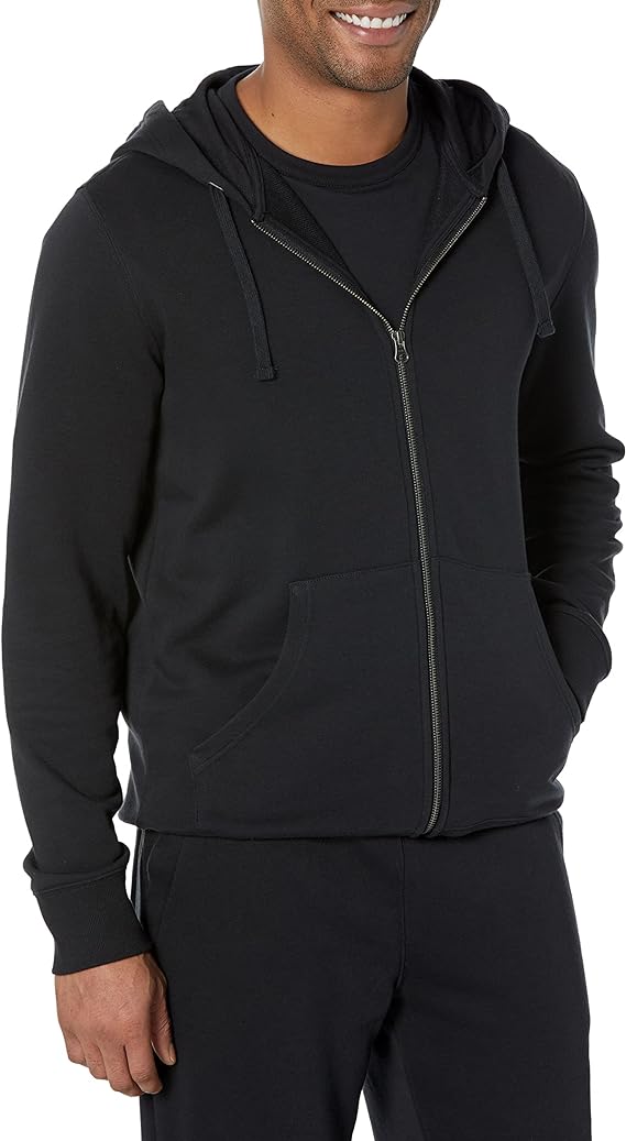 Felpa Con Cappuccio Essentials Uomo - Zip Integrale, Spugna Francese, Morbida E Comoda - Foto 7