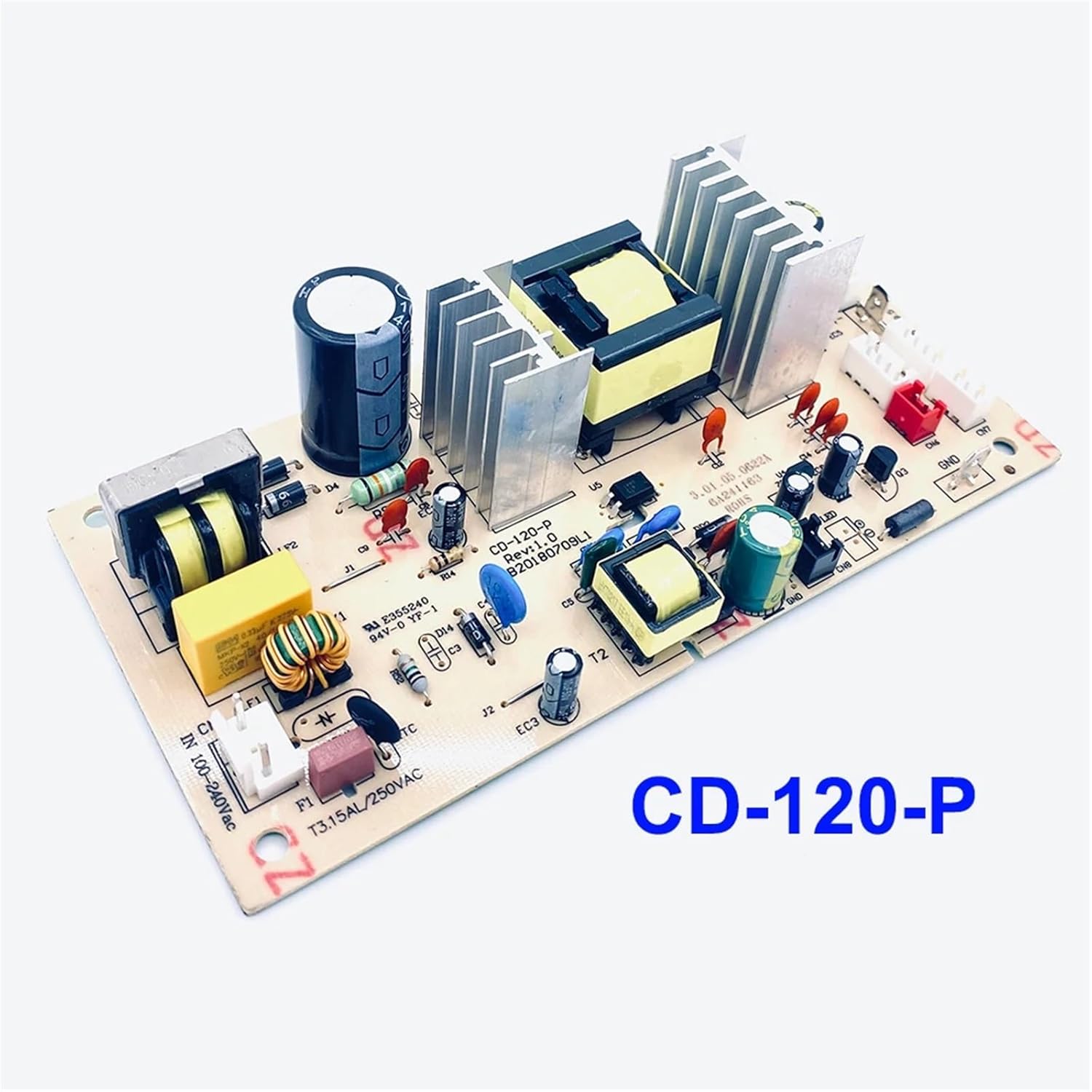 CD-120-P REV-1.0-PCB20180709L1 E355240 Circuit Board Refrigeration Board Parts Internal and External Fan Motherboard