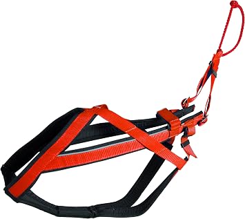 Neewa Adjustable Racing Harness Large, Red - Ideal for Dog Pull with Bike, Skateboard, Rollerblade, Cart, Canicross