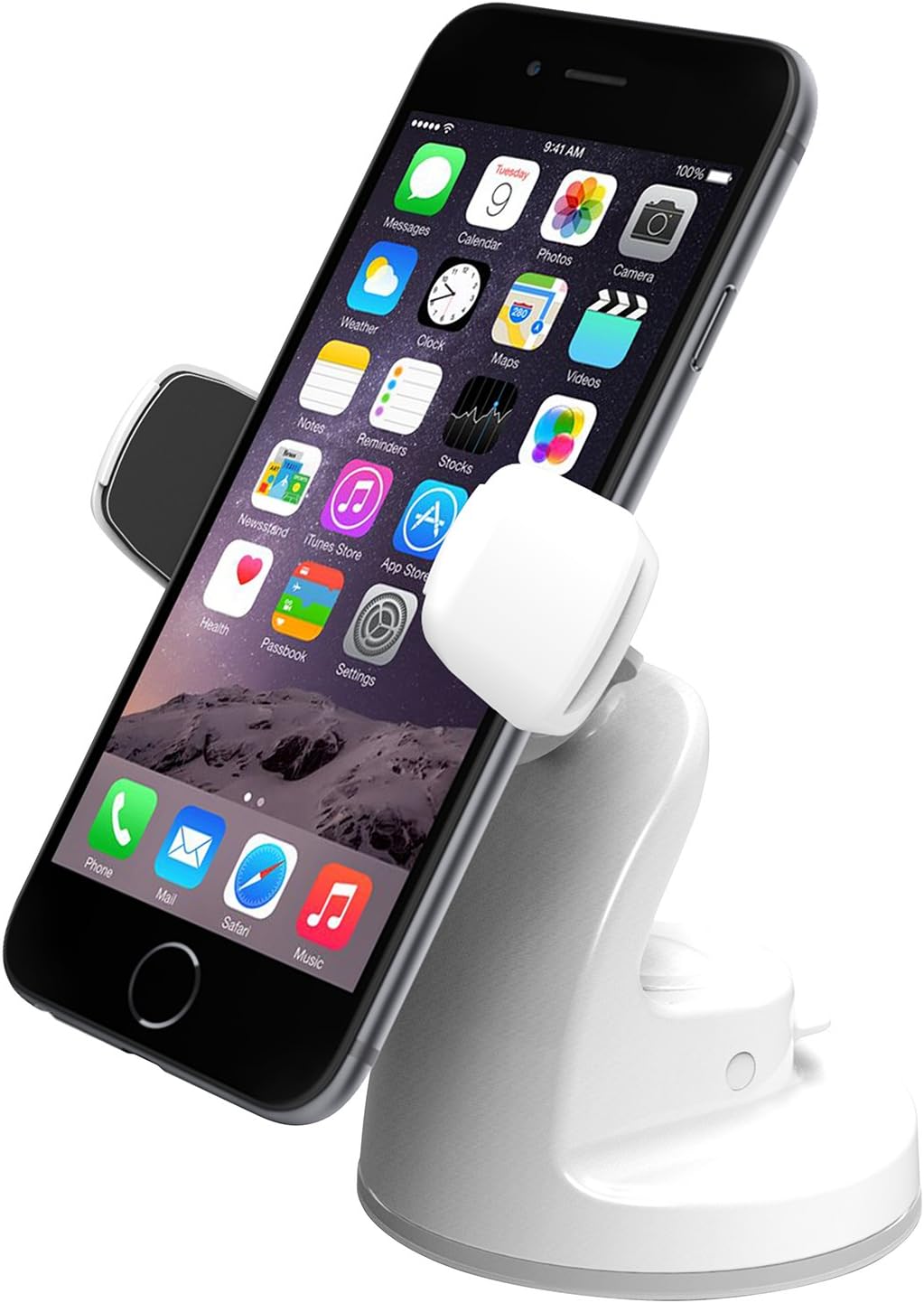 iOttie Easy View 2 Universal Car Mount Holder for Apple iPhone 7 / 7 Plus / 6 / 6 Plus / 5s and Samsung, Android - White
