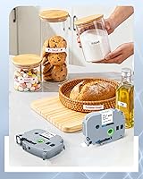 Vista 7 de Paquete de 4 cintas TZ de 0.47 pulgadas compatibles con Brother TZe-231 TZe131/232/233 P Touch cinta de etiquetas 0.472 in 0.47 laminada