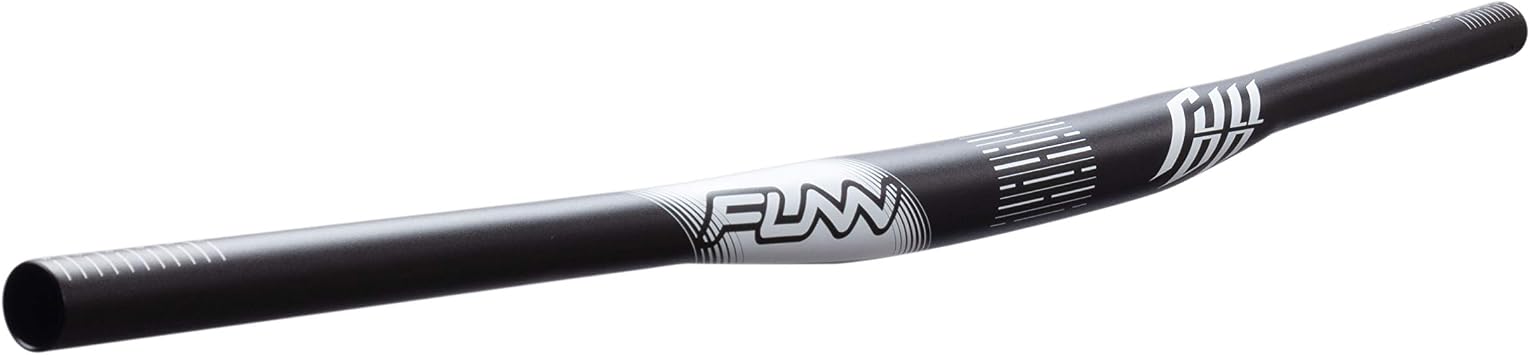 Funn Full On Mountain Bike Handlebar with Bar Clamp 31.8mm and Width 810mm, Tough and Lightweight Alloy Riser Handlebar for MTB, BMX and Road Bike, Rise 7mm MTB Handlebar Black