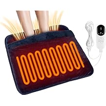 男女电动加热暖脚器 脚部加热垫 电动加热技术 快速加热加热垫 脚部加热器,温度设置 3（海军蓝）