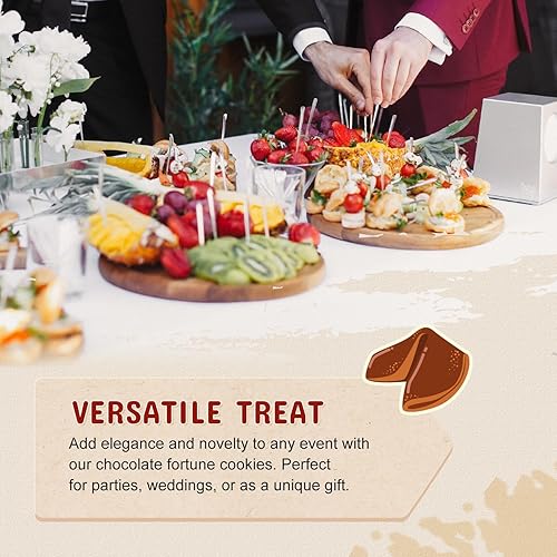 Miniatura 5 de 52USA Galletas Fortune, aproximadamente 350 unidades, galletas de la fortuna de chocolate, galletas de la fortuna a granel envueltas