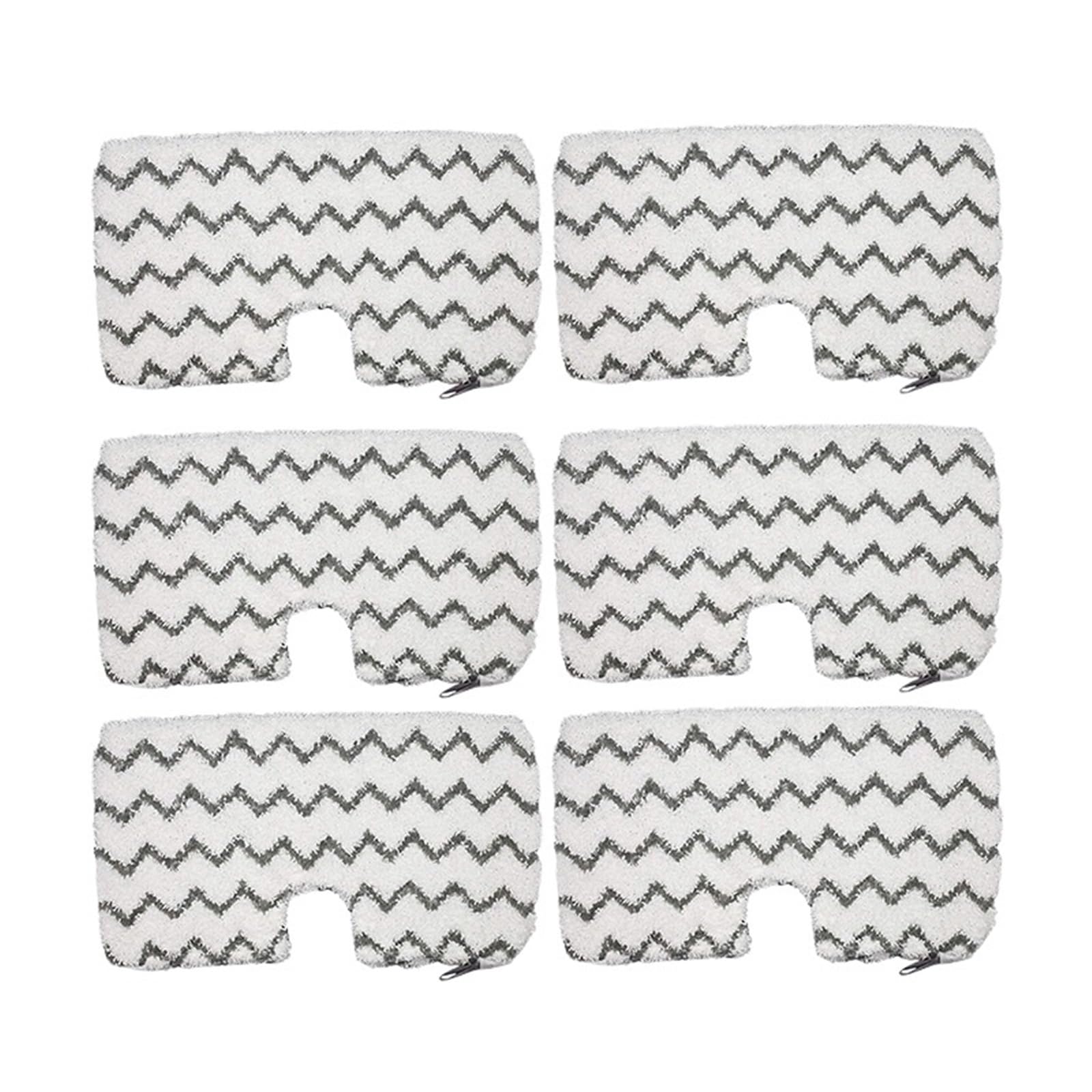 Almohadilla para Trapeador Almohadillas de Repuesto for mopa Vapor Microfibra Lavables para Fregar el Suelo(6 Pcs)
