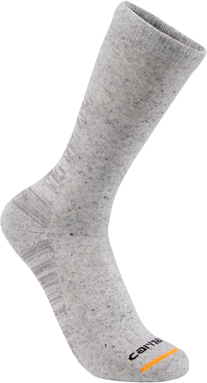 Carhartt Men's Midweight Synthetic-cotton Blend Crew Sock 3 Pack