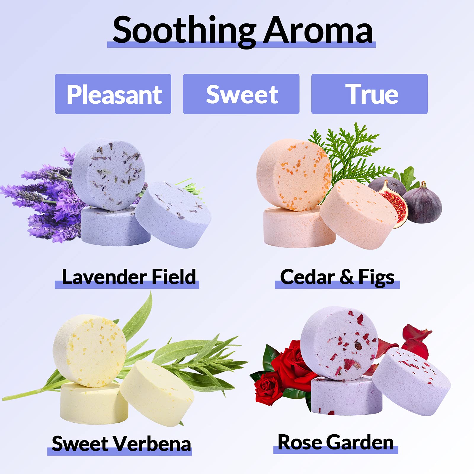 Snapklik.com : ORGANIC Aromatherapy Shower Steamers - 12pc Variety Pack ...