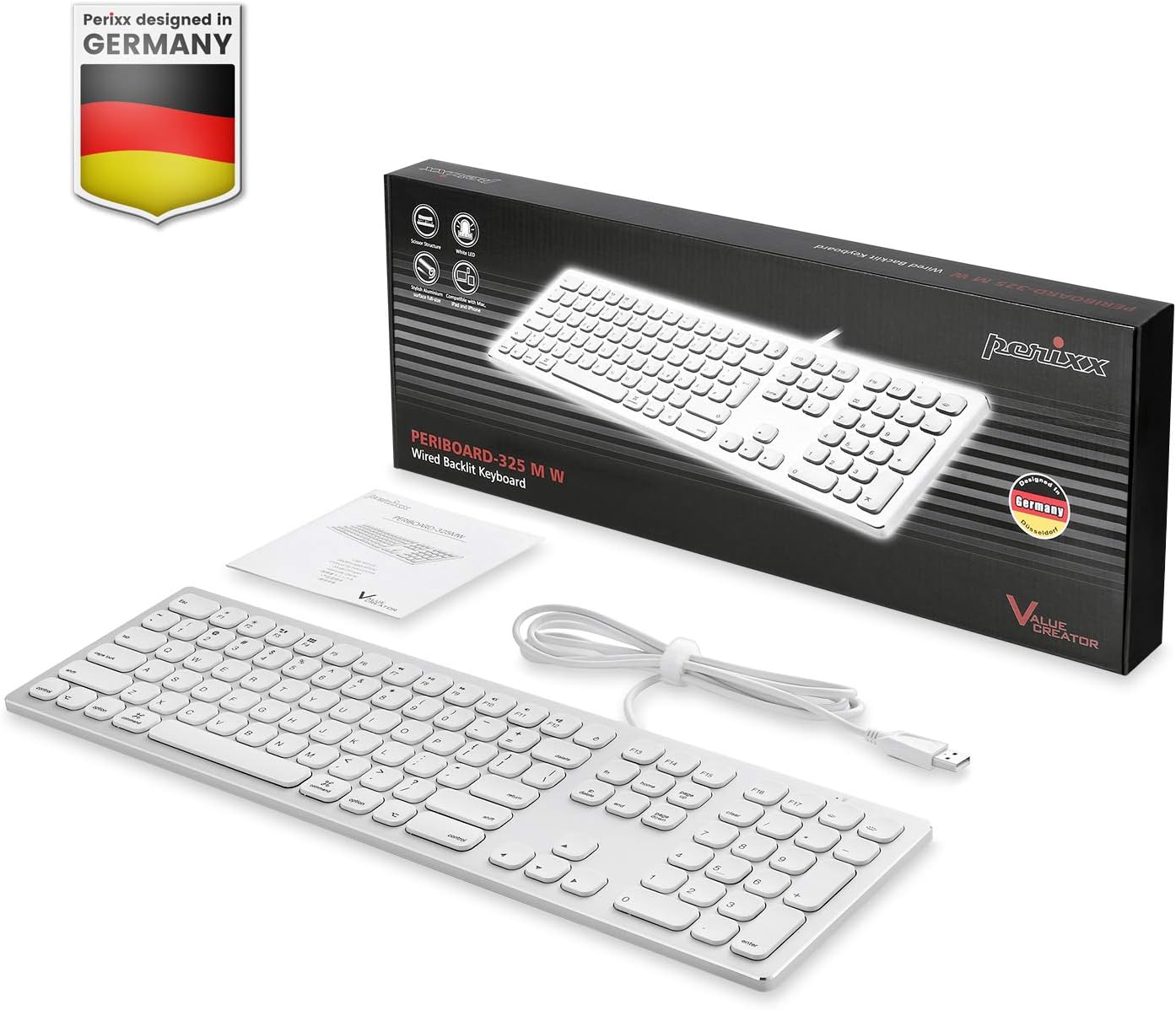 Get Cheap Price Perixx PERIBOARD-325 Wired Backlit Aluminum USB Keyboard, Compatible with Mac OS X, X Type Scissor Keys Slim Design with 2 Built-in USB Hubs, US English Layout Flash Deals - 60% OFF Perixx PERIBOARD-325 Wired Backlit Aluminum USB Keyboard, Compatible with Mac OS X, X Type Scissor Keys Slim Design with 2 Built-in USB Hubs, US English Layout