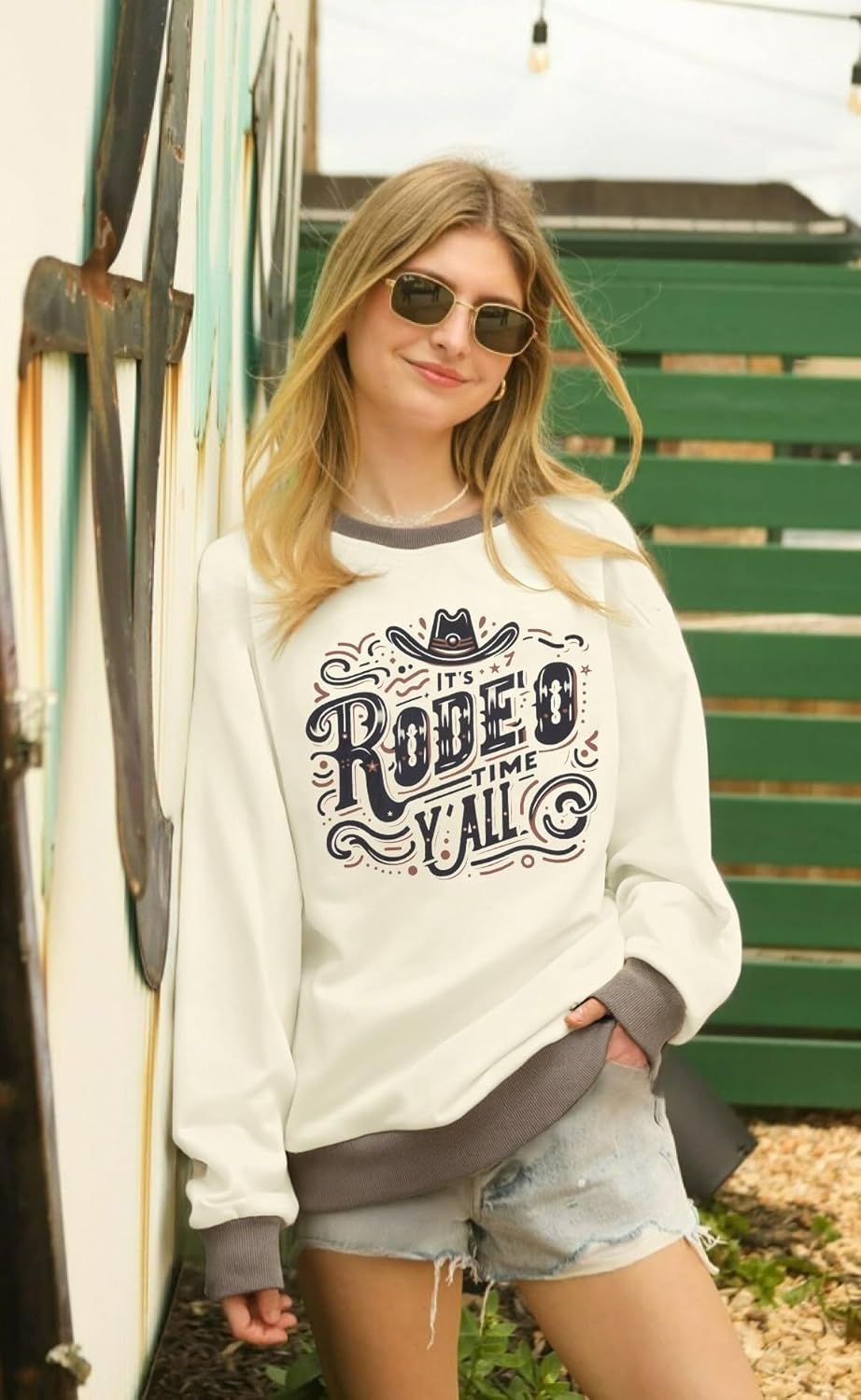 ASTANFY Cow Skull Western Sweatshirts For Women Country Western Outfits Cowgirl Pullover Sweatshirts - Image 3