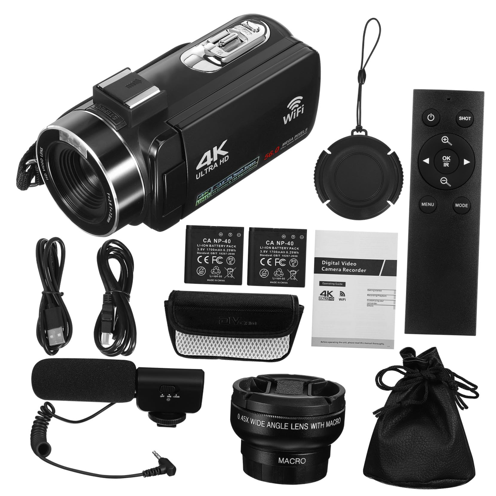High-Definition Vlogging Camera Touch Screen Digital Video Recorder Compact Portable Movie Camcorder for Youtubers and Creative Filming Projects-picture-12