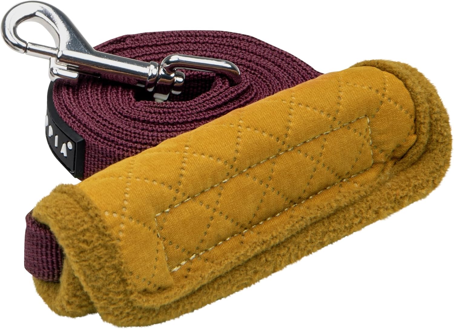 Puppia Irvin Dog Leash Diamond Pattern for Small and Medium Dog, Cream, Medium