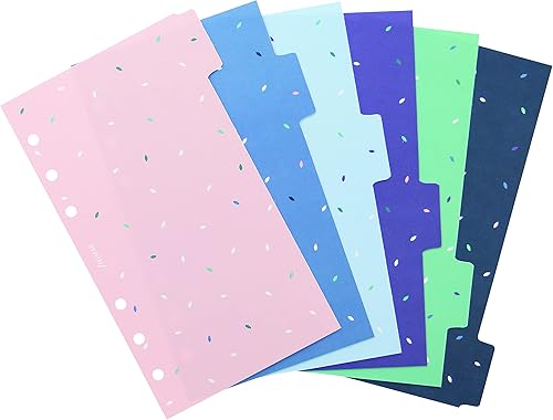 Filofax Accesorio organizador, tamaño personal, colección de jardín, divisores con pestañas, juego de seis (B132743)