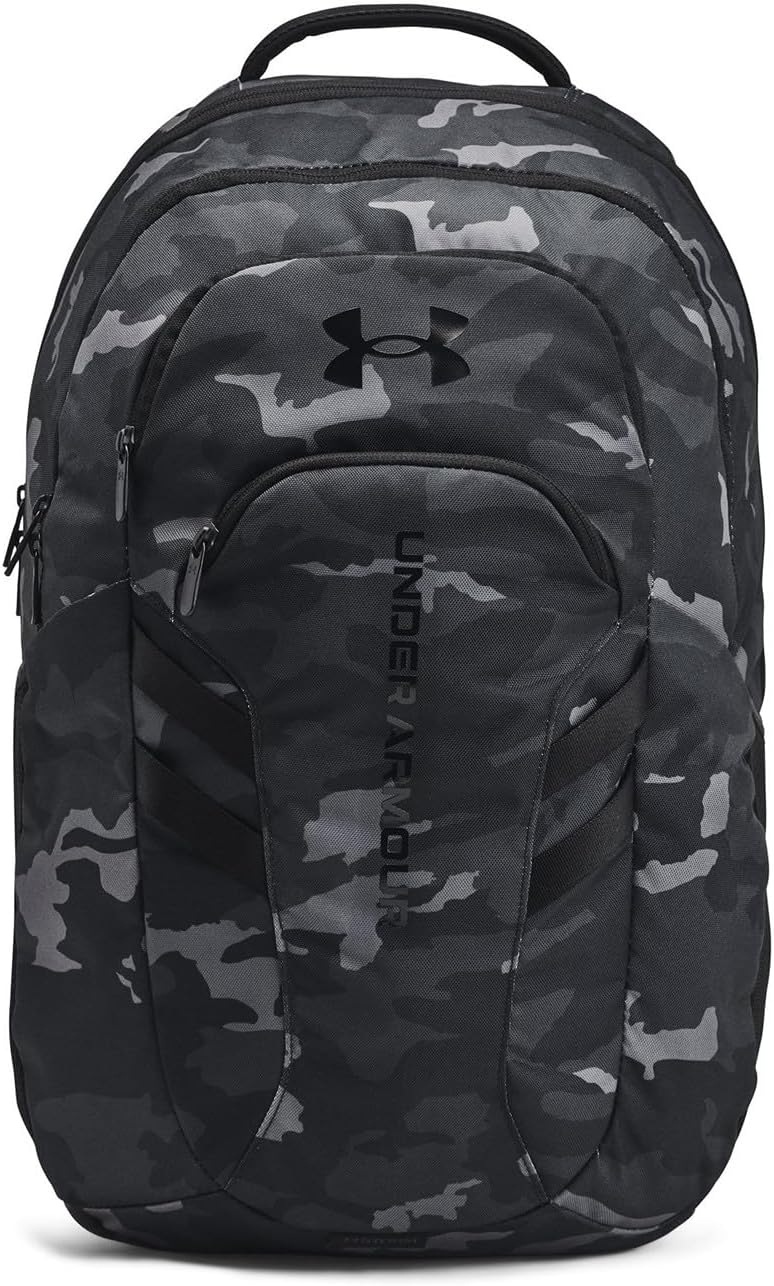 Under Armour Unisex, Hustle 6.0 Pro Backpack (002) Black/Black/Castlerock One Size Fits Most