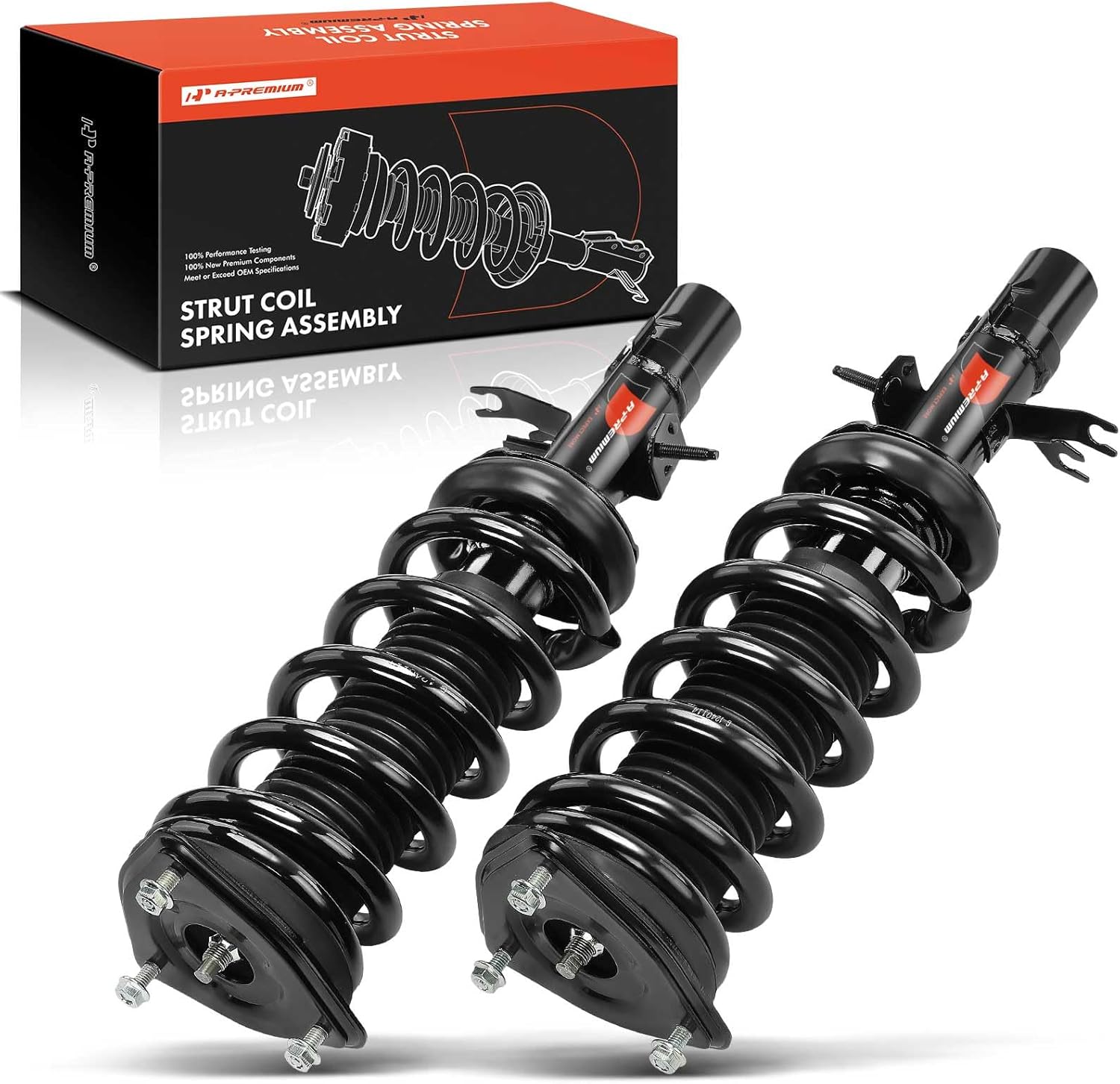 A-Premium Front Complete Strut & Coil Spring Assembly Compatible with Infiniti [AWD] G25 2011-2012, G35 2007-2008, G37 2009-2013, Q40 2015, 2-PC Set