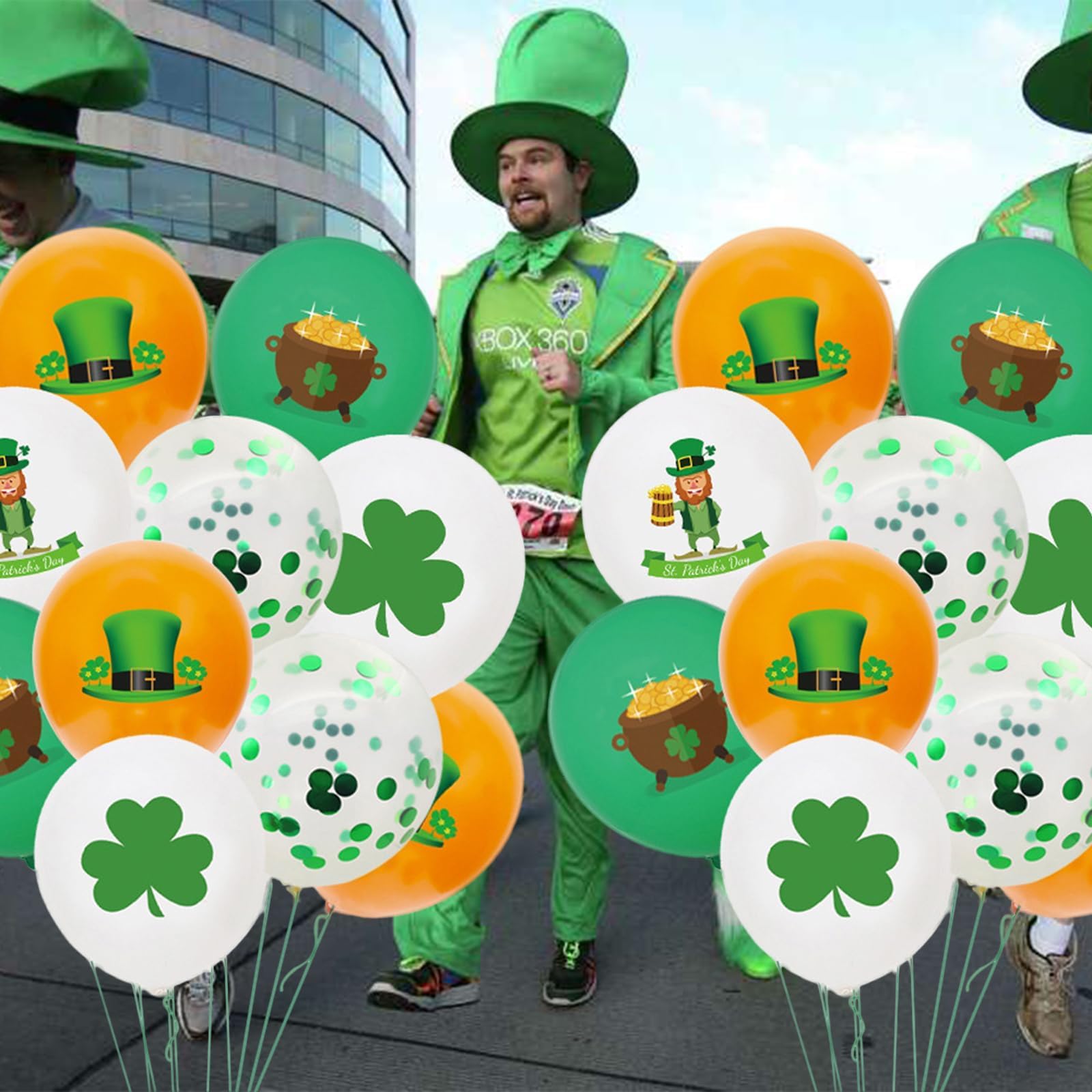 25pcs St Patricks Day Decorations Balloons 12inch - Image 3