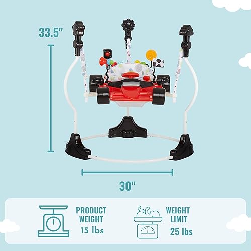 Miniatura 3 de Dream On Me Champ Activity Center  Jumper rojo