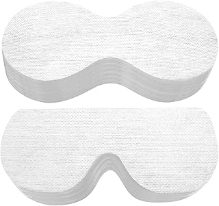 100 hojas desechables para ojos de algodón, p...