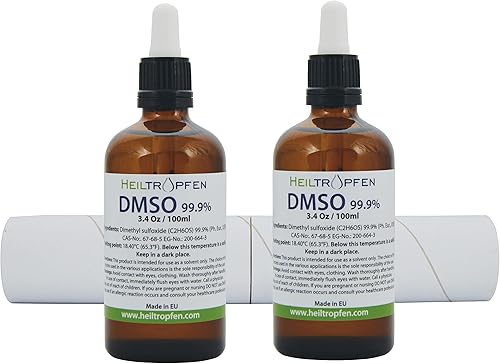 Miniatura 2 de 2 ingredientes DMSO 99.9% de grado farmacéutico, bajo olor, dimetilsulfóxido líquido, 2 x 3.4 onzas, 2 x 3.4 fl oz, alta pureza, juego de dos