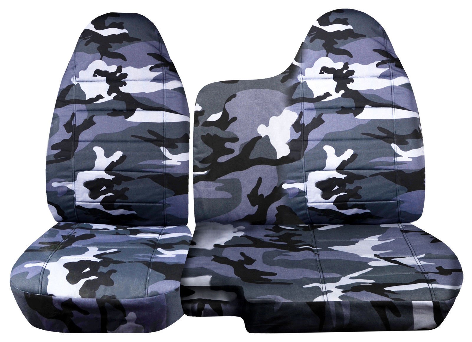 Totally Covers Compatible with 2004-2012 Chevy Colorado/GMC Canyon Camo Truck Seat Covers (Front 60/40 Split Bench) No Armrest: Gray Camouflage (16 Prints) Chevrolet