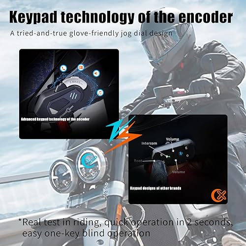Miniatura 4 de FreedConn Auriculares Bluetooth para motocicleta T-MAXS Pro Sistemas de comunicación de motocicleta 6 riders 1000M grupo casco intercomunicador con